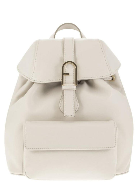 Furla Logo Plaque Drawstring Backpack