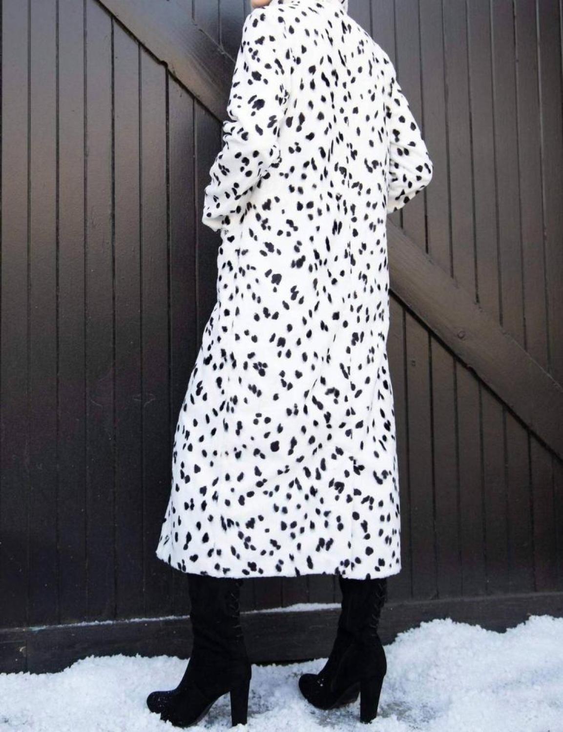 Camila Coat In Dalmatian Dot