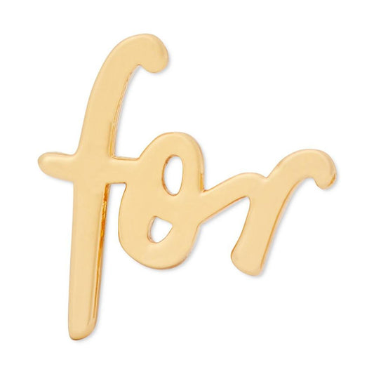 Say Yes Gold-Tone Forever Stud Earrings