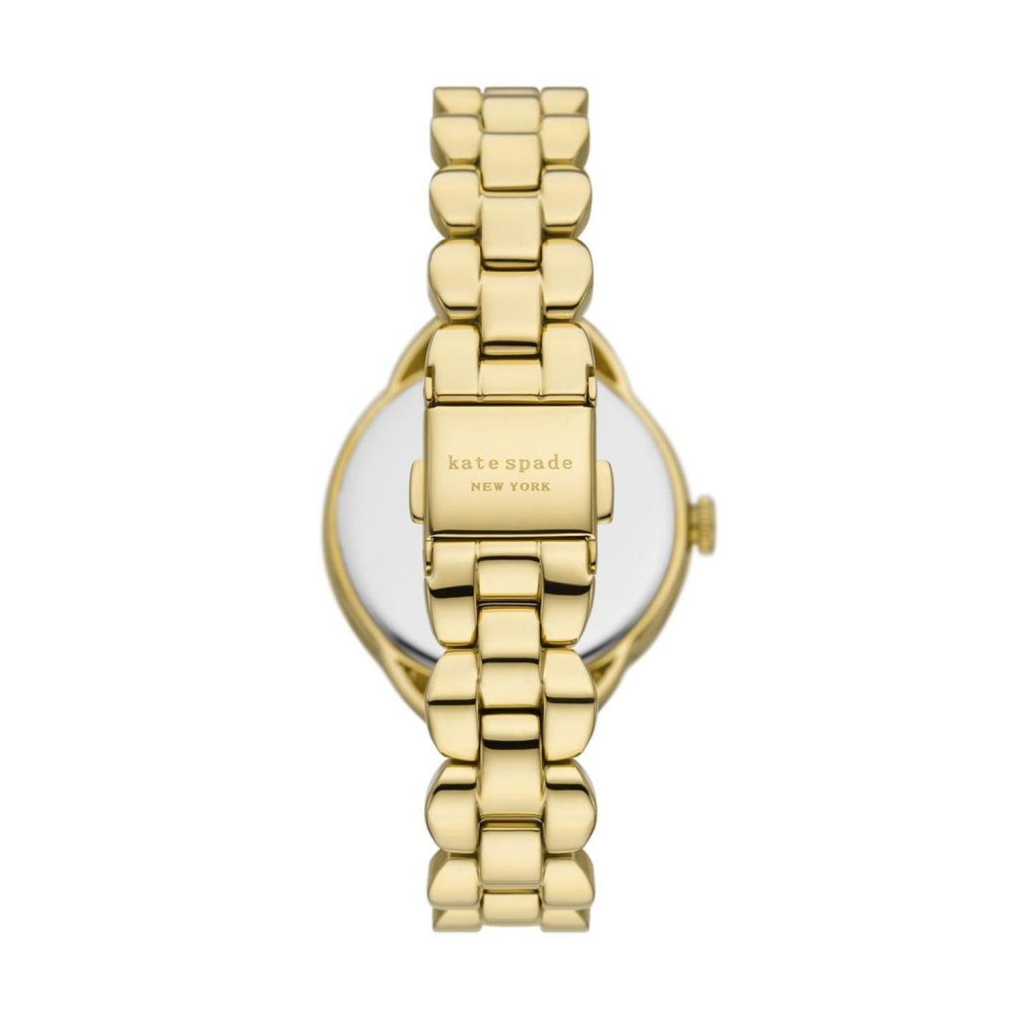 kate spade new york women's morningside three-hand, gold-tone stainless steel watch