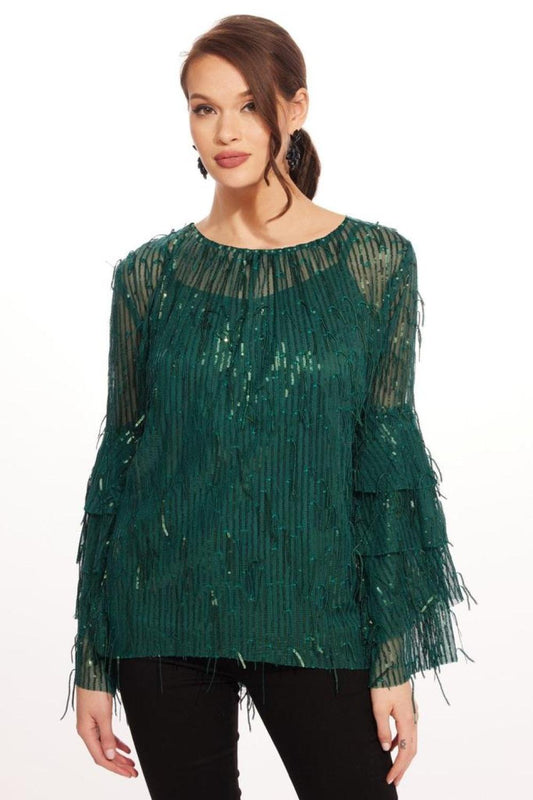 Sequin Fringe Top