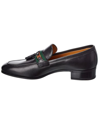 Gucci Interlocking G Tassel Leather Loafer