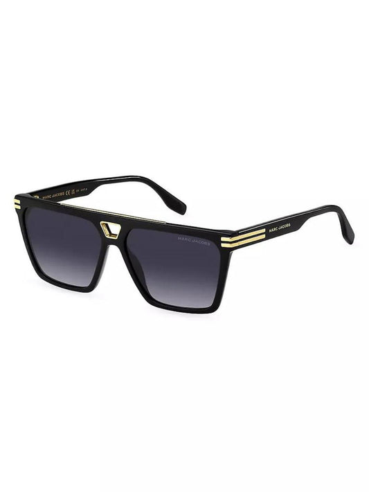 58MM Acetate Rectangular Sunglasses