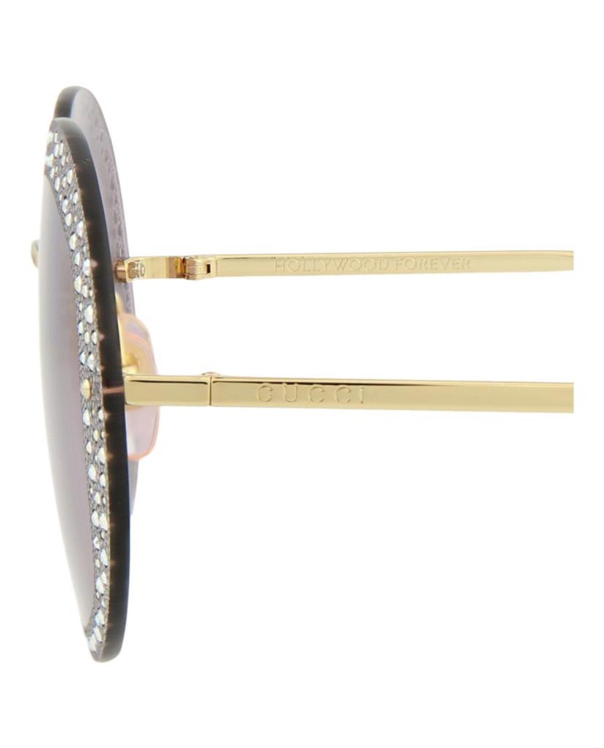 Round-Frame Metal Sunglasses