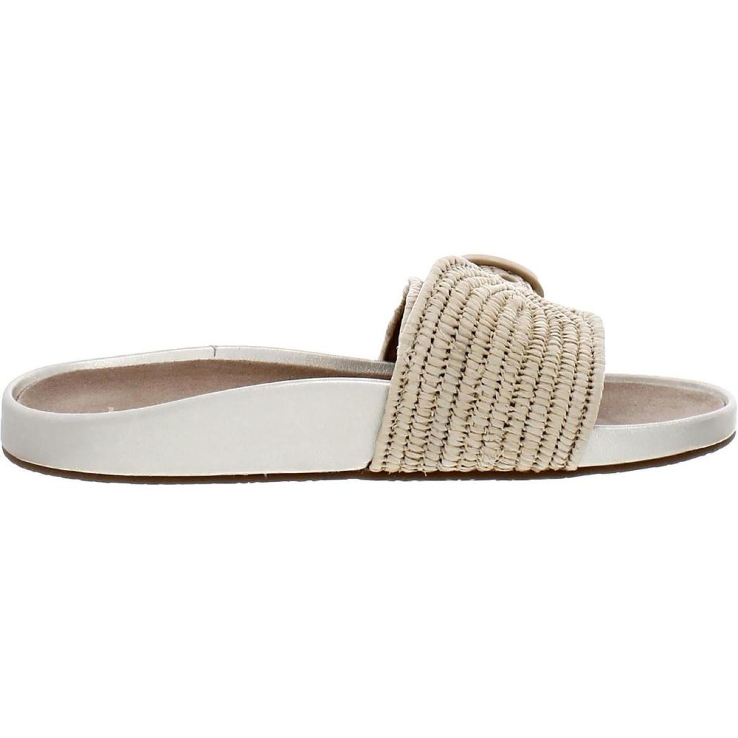 Maribelle Womens Woven Buckle Slide Sandals