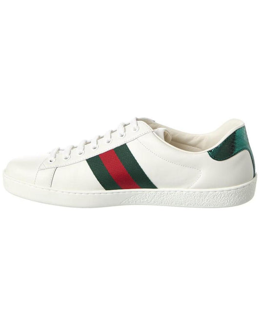 Gucci Ace Embroidered Snake Leather Sneaker