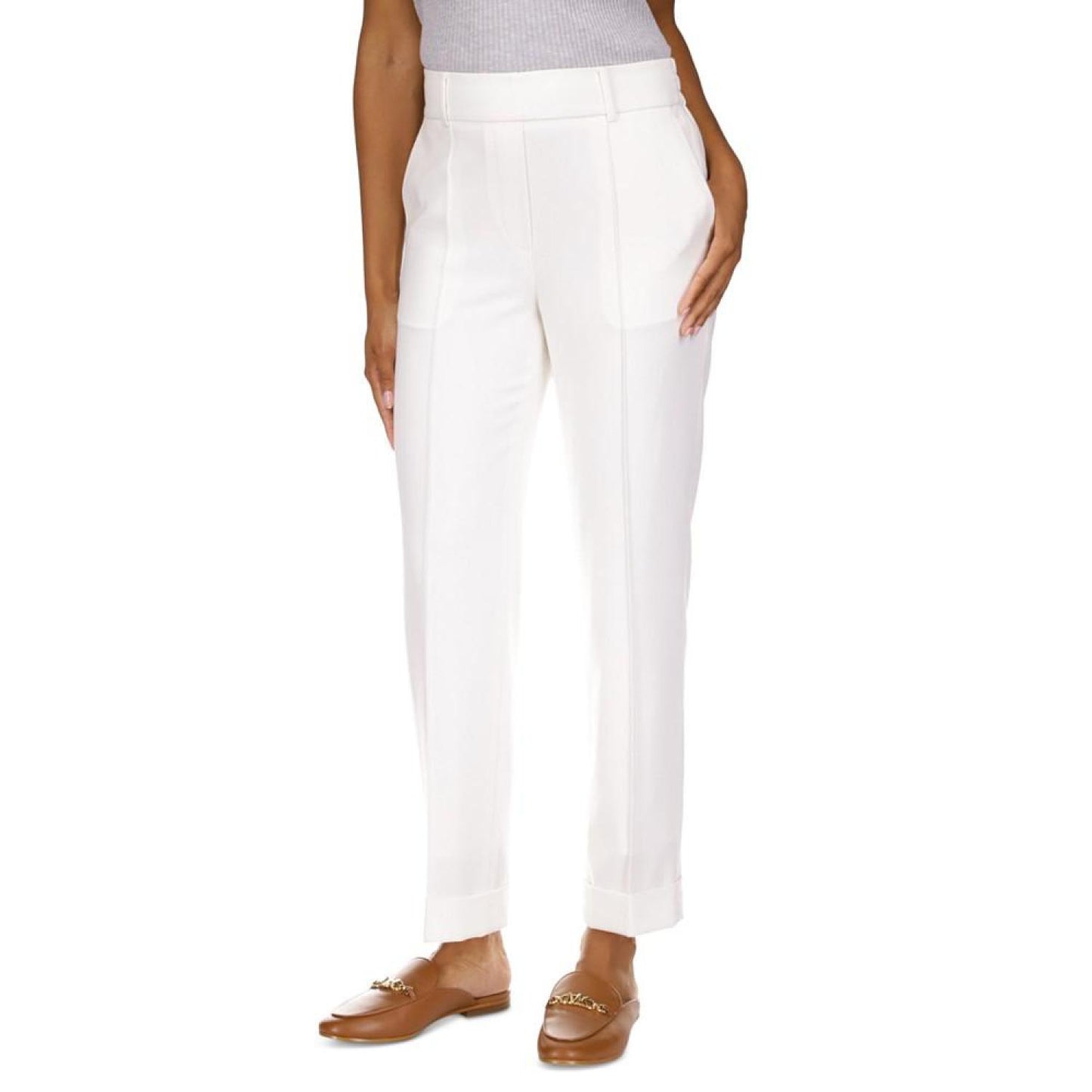 Petite High-Rise Pull-On Pants