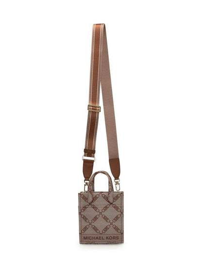 Michael Michael Kors Gigi Logo Jacquard Extra-Small Crossbody Bag