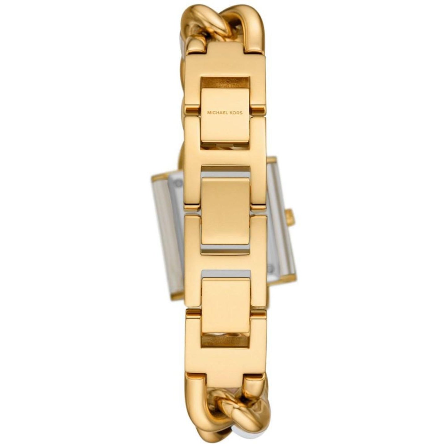 Women's Chain Lock Three-Hand Alabaster and Gold-Tone Stainless Steel Watch 25mm