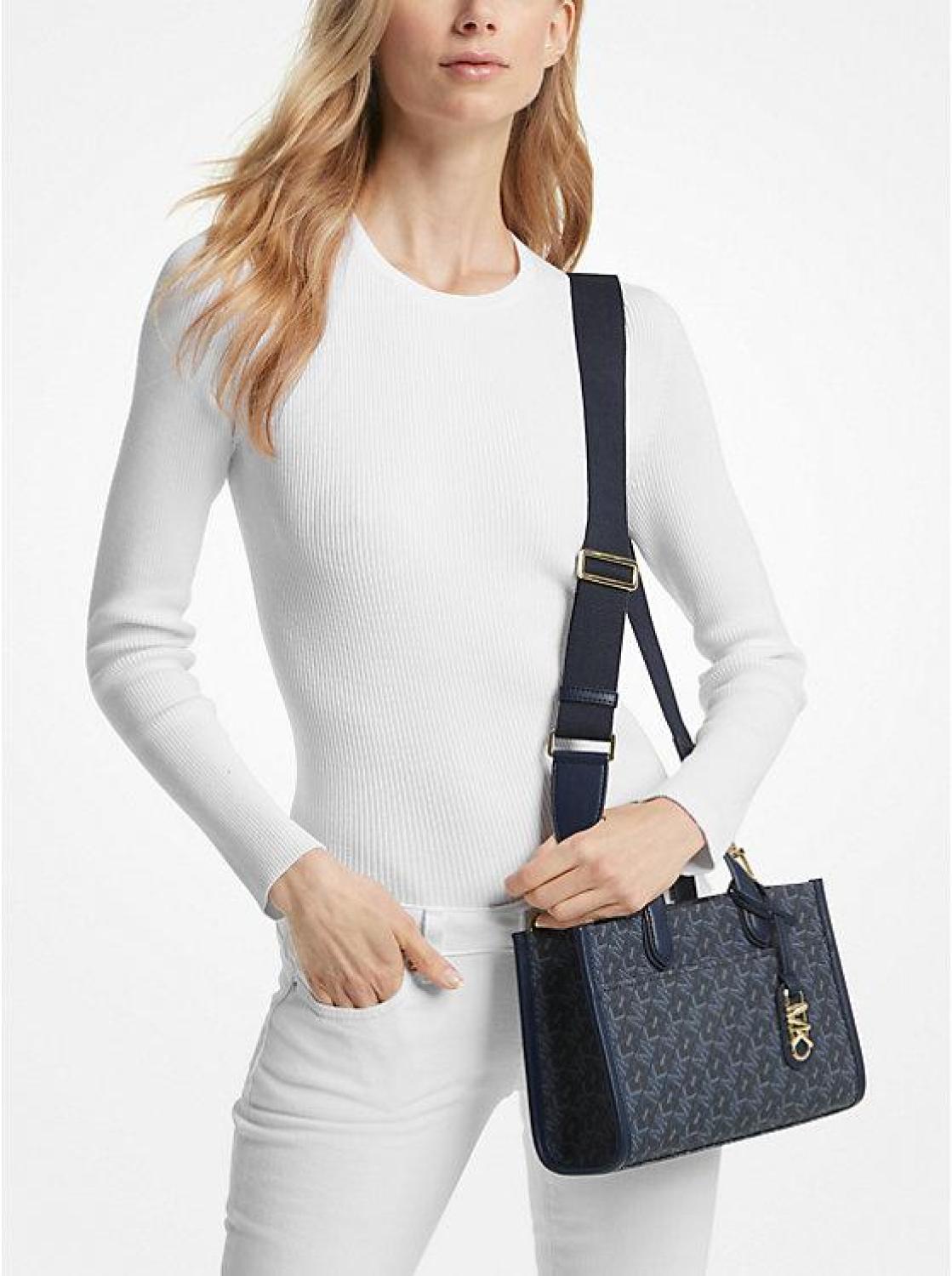 Gigi Small Empire Signature Logo Messenger Bag