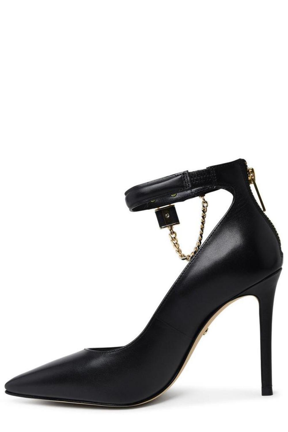 Michael Michael Kors Logo Charm Ankle Strapped Pumps