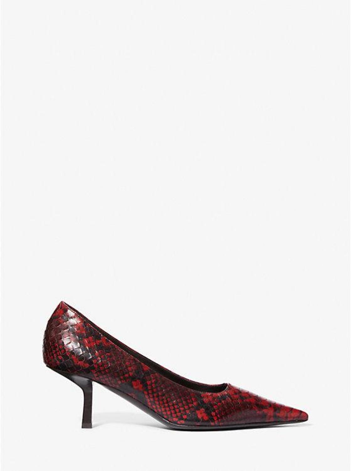 Frankie Python Embossed Leather Pump