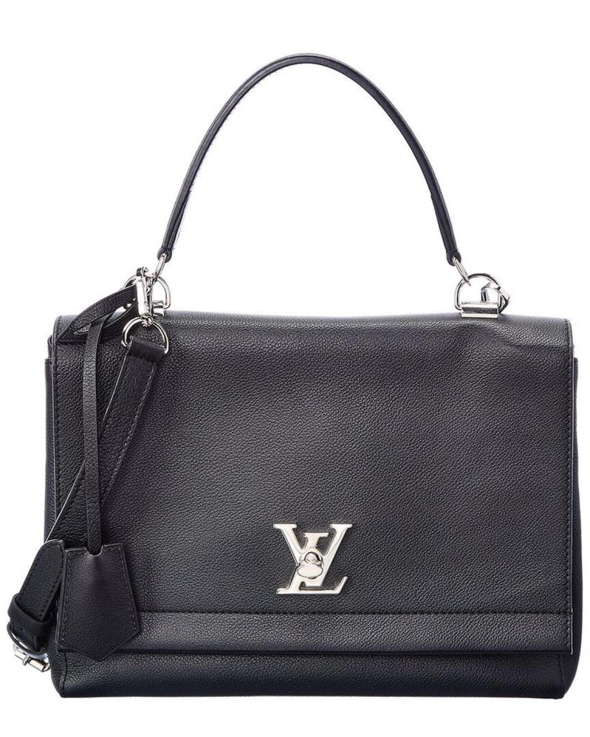 Louis Vuitton Black Leather LockMe II (Authentic Pre-Owned)