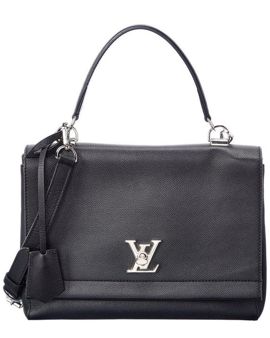 Louis Vuitton Black Leather LockMe II (Authentic Pre-Owned)