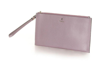 Furla Logo Plaque Zip-Up Clutch Bag