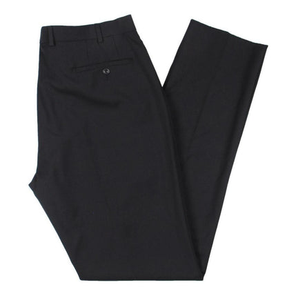 Kevin Mens Wool Solid Dress Pants