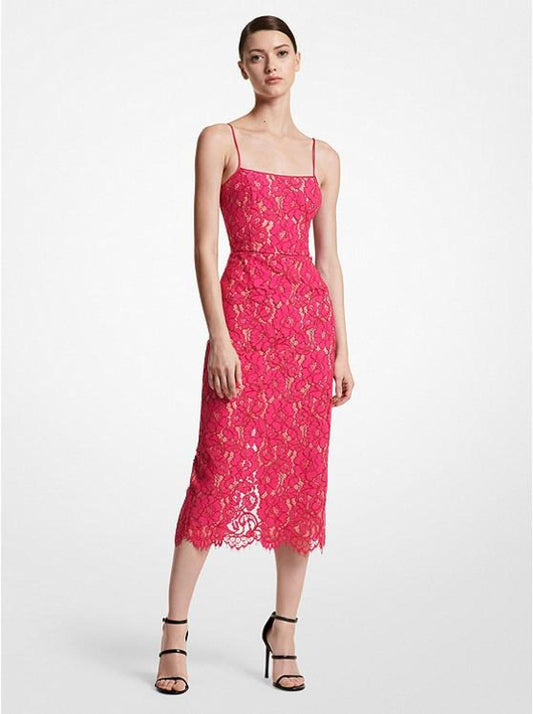 Corded Floral Lace Slip Dress