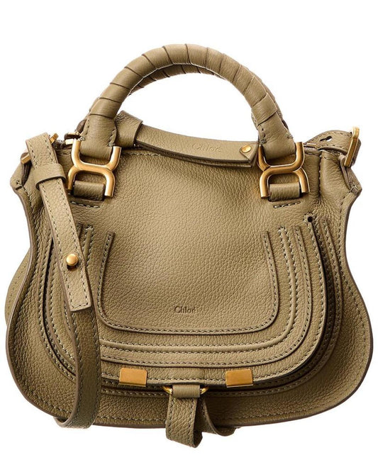 Chloé Marcie Mini Double Carry Leather Shoulder Bag