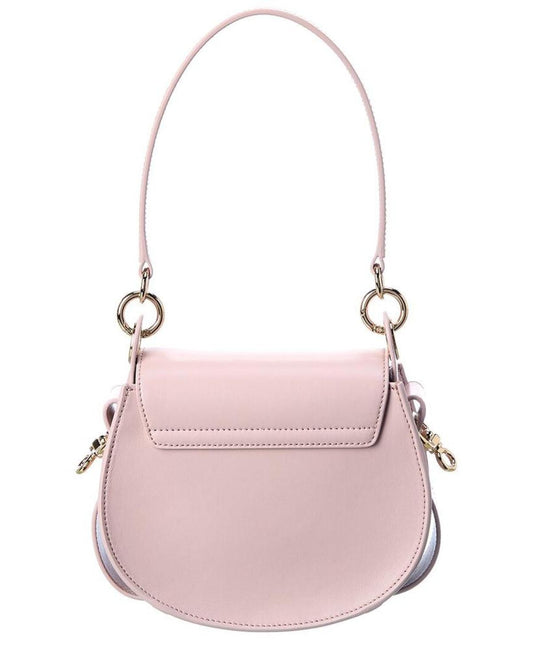 Chloé Tess Small Leather & Suede Shoulder Bag