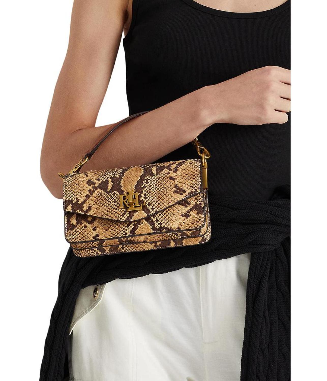 Faux Snakeskin Small Tayler Crossbody