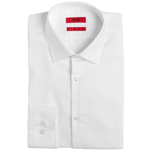 Men's Slim Fit Solid Cotton Dress Shirt