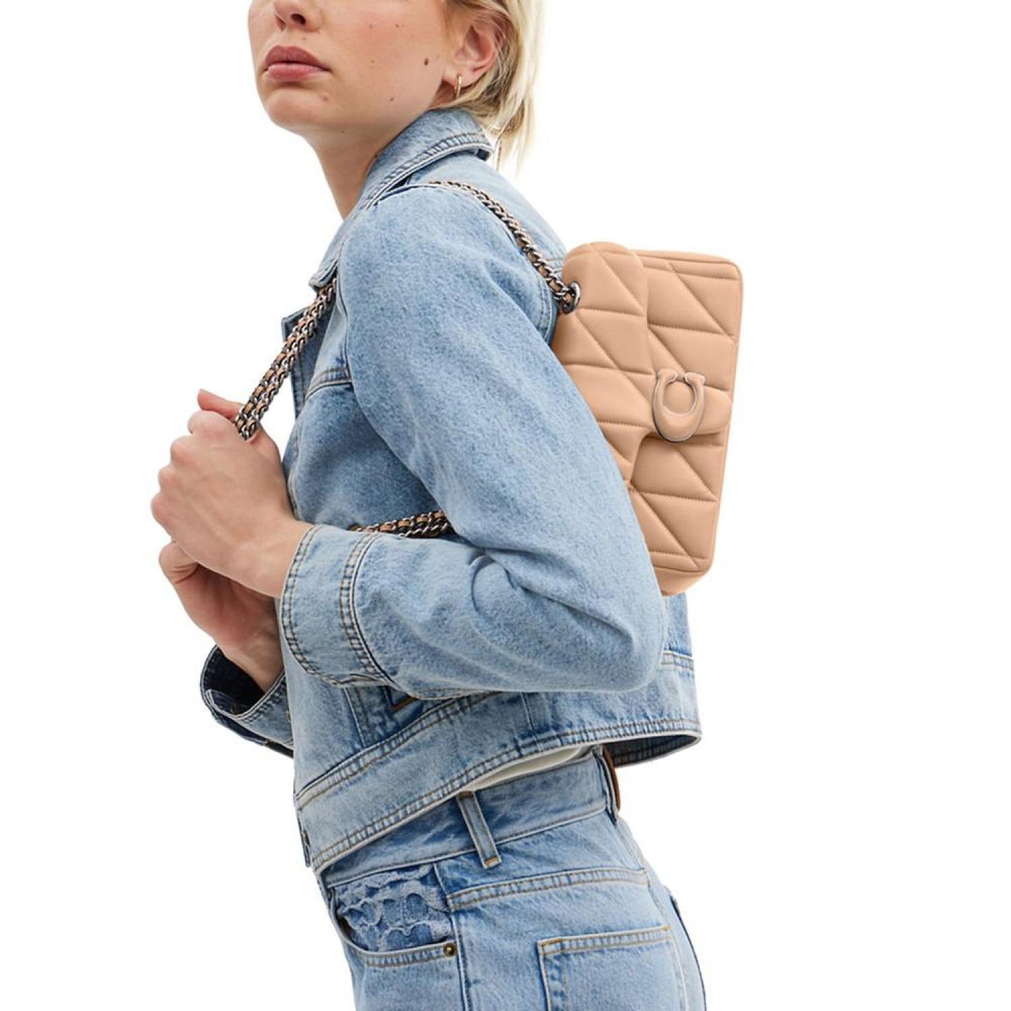 Quilted Leather Mini Tabby Shoulder Bag 20 with Chain