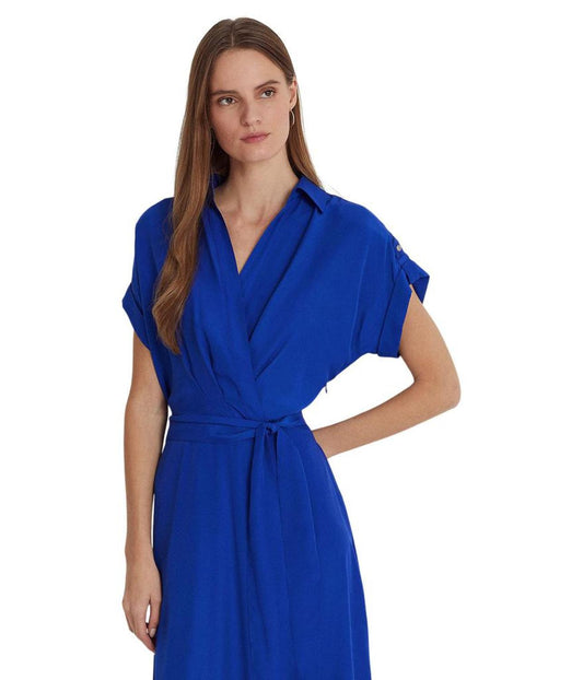 Belted Crepe Dress