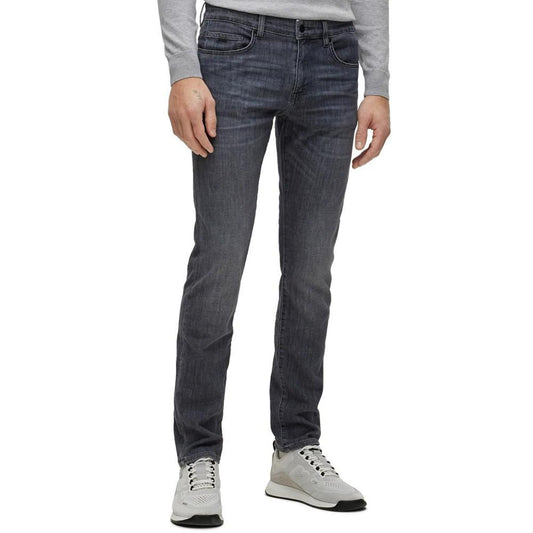 Men's Slim-Fit Jeans in Lightweight Gray Comfort-Stretch Denim