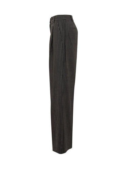 Michael Michael Kors Pinstriped Stretch Flannel Wide-Leg Pants