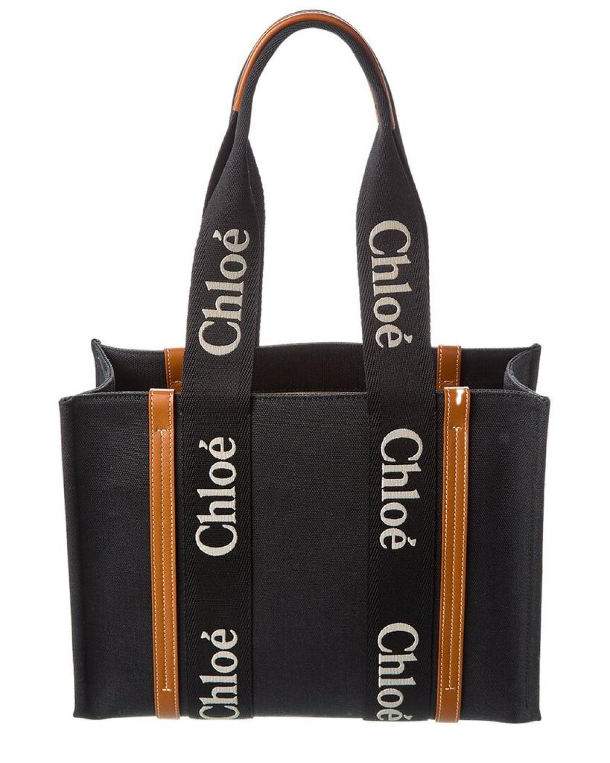 Chloé Woody Medium Canvas Tote