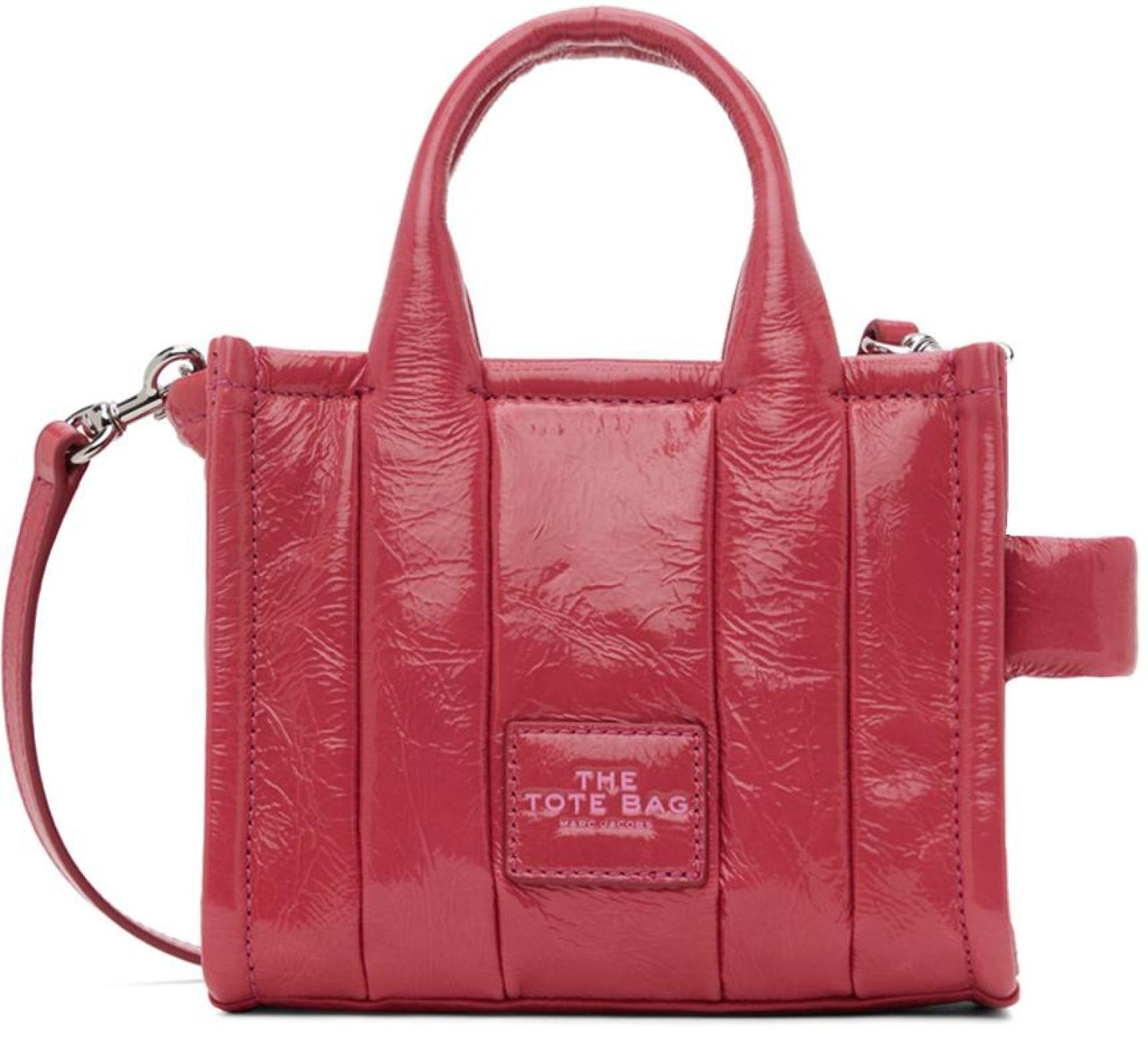 Pink 'The Shiny Crinkle Mini' Tote