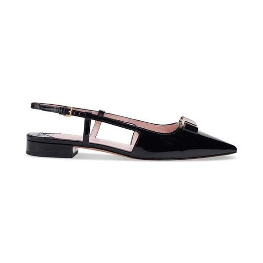 Women's Bowdie Pointed-Toe Slingback Flats