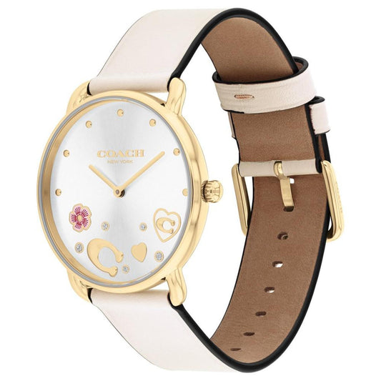 Women's Elliot Chalk Leather Strap Watch 36mm