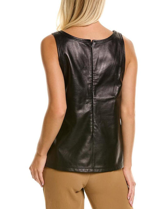 Michael Kors Leather Tank Top