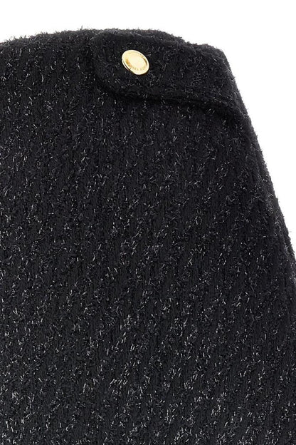 Michael Michael Kors Button Detailed Tweed Mini Skirt