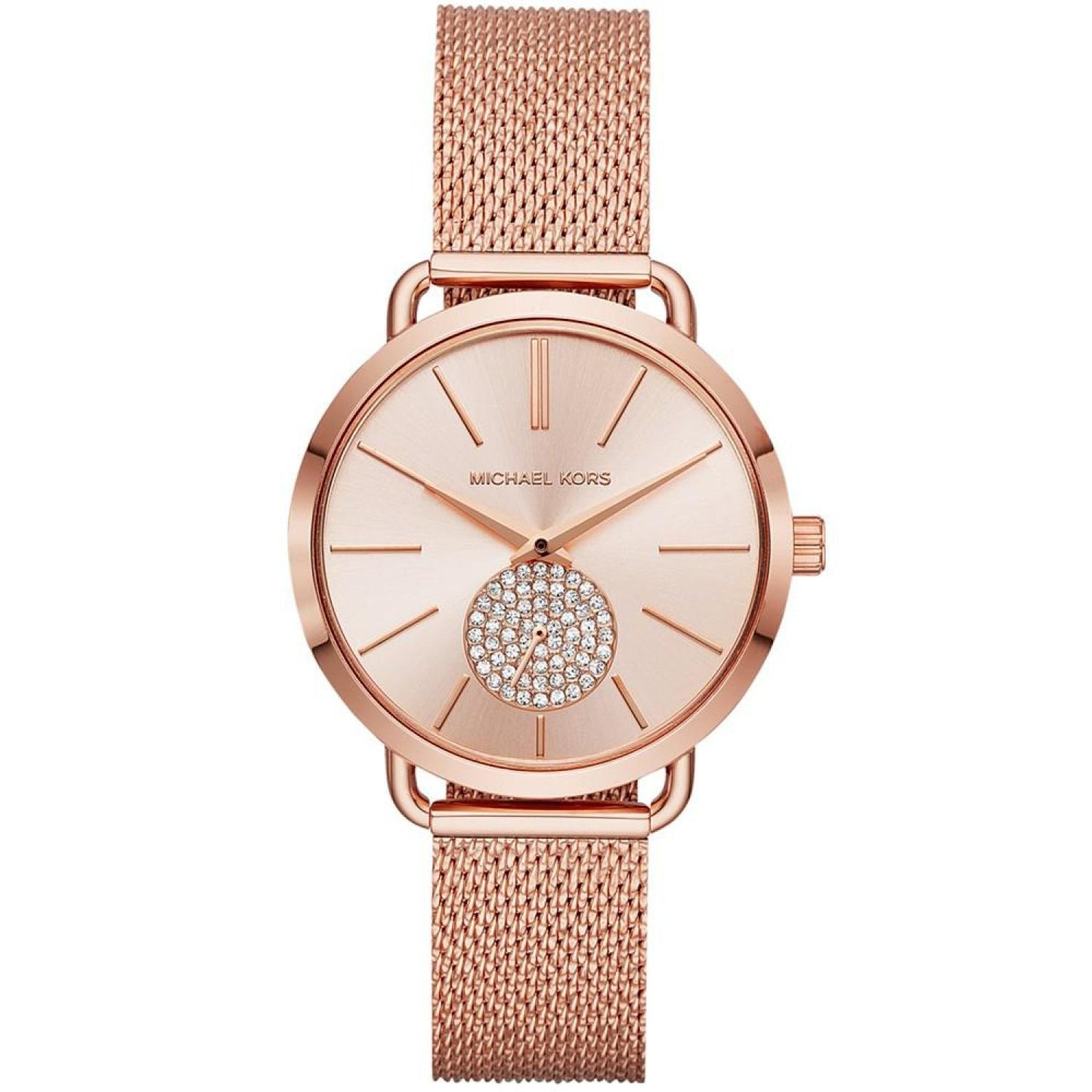 Women's Portia Rose Gold-Tone Stainless Steel Mesh Bracelet Watch 37mm