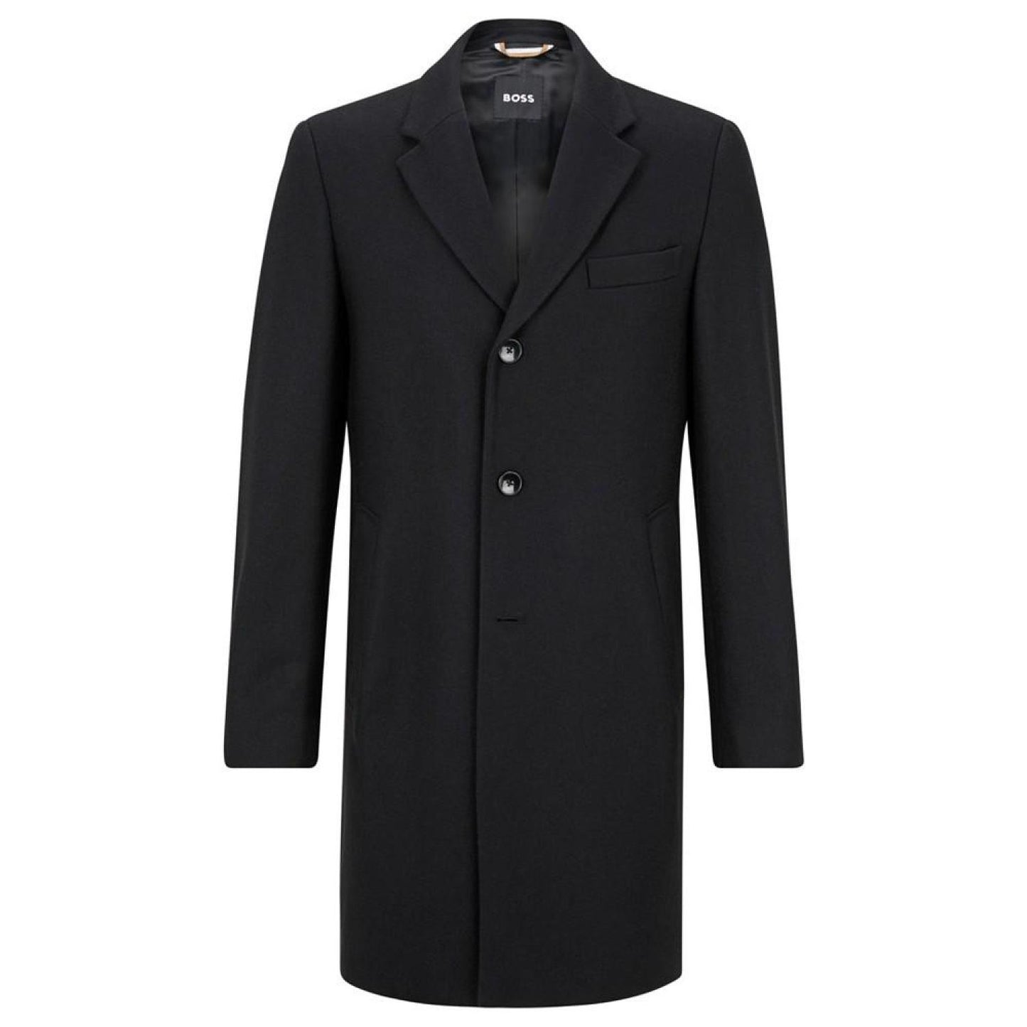 Men's Slim-Fit Virgin-Wool Blend Coat