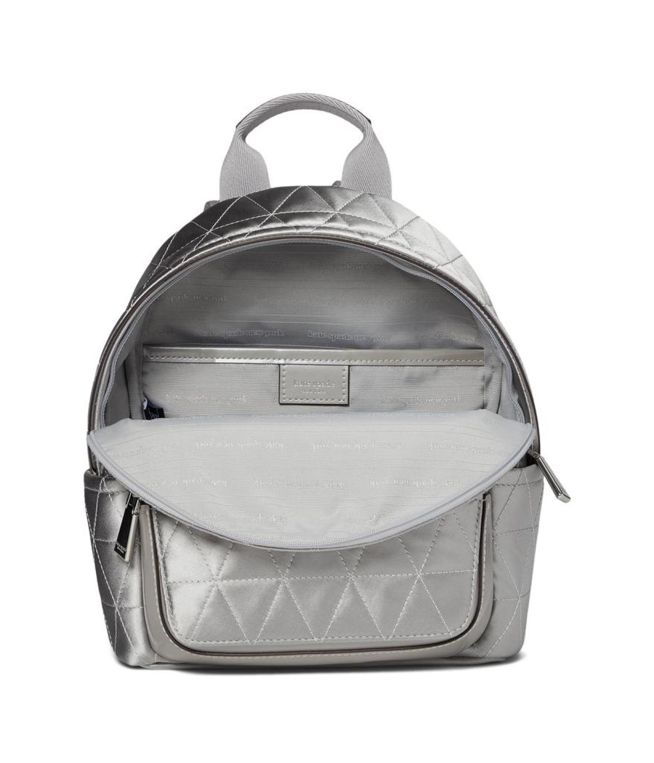 Sam Icon Quilted Satin Small Backpack