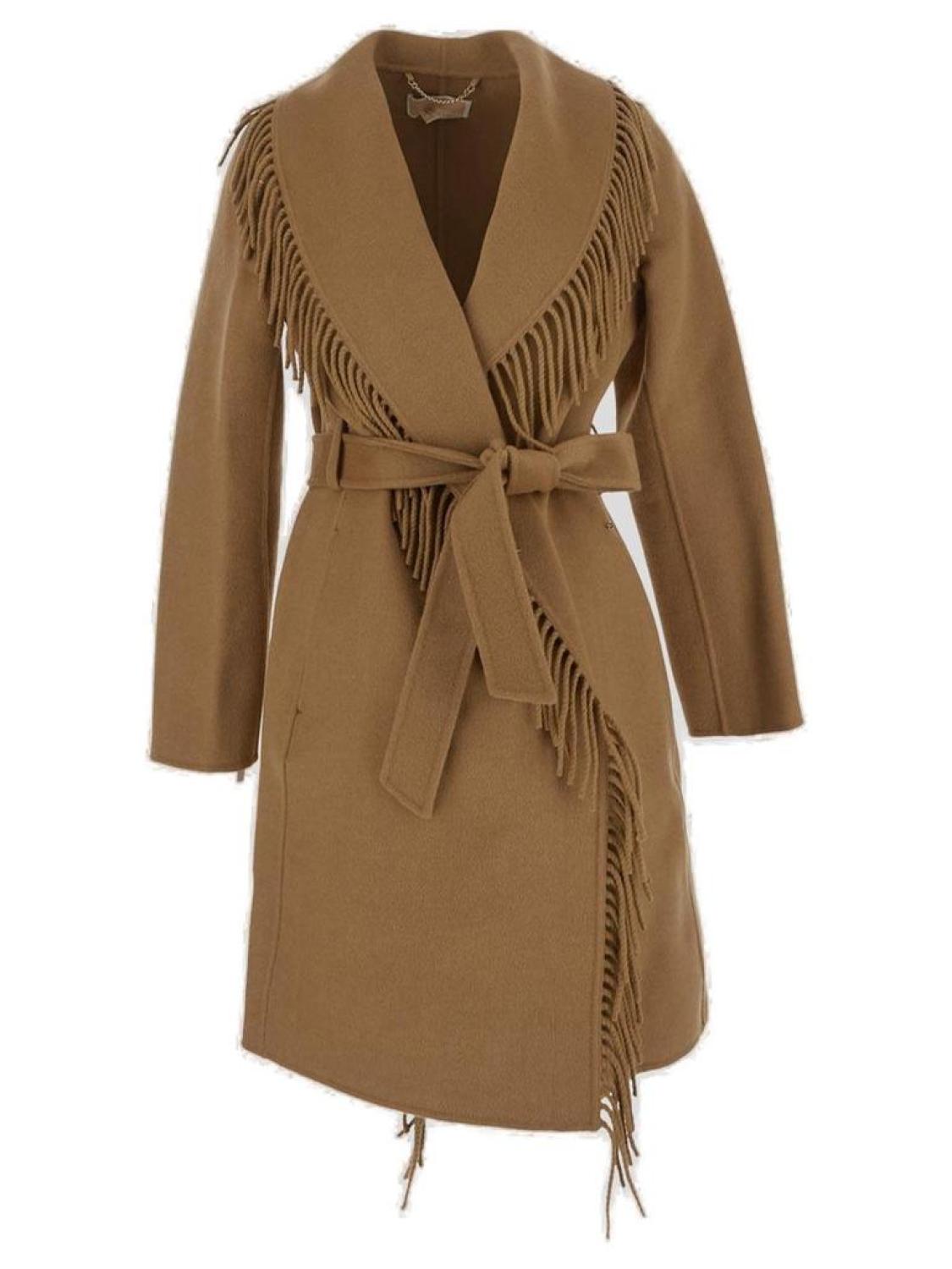 Michael Michael Kors Fringe Belted Coat