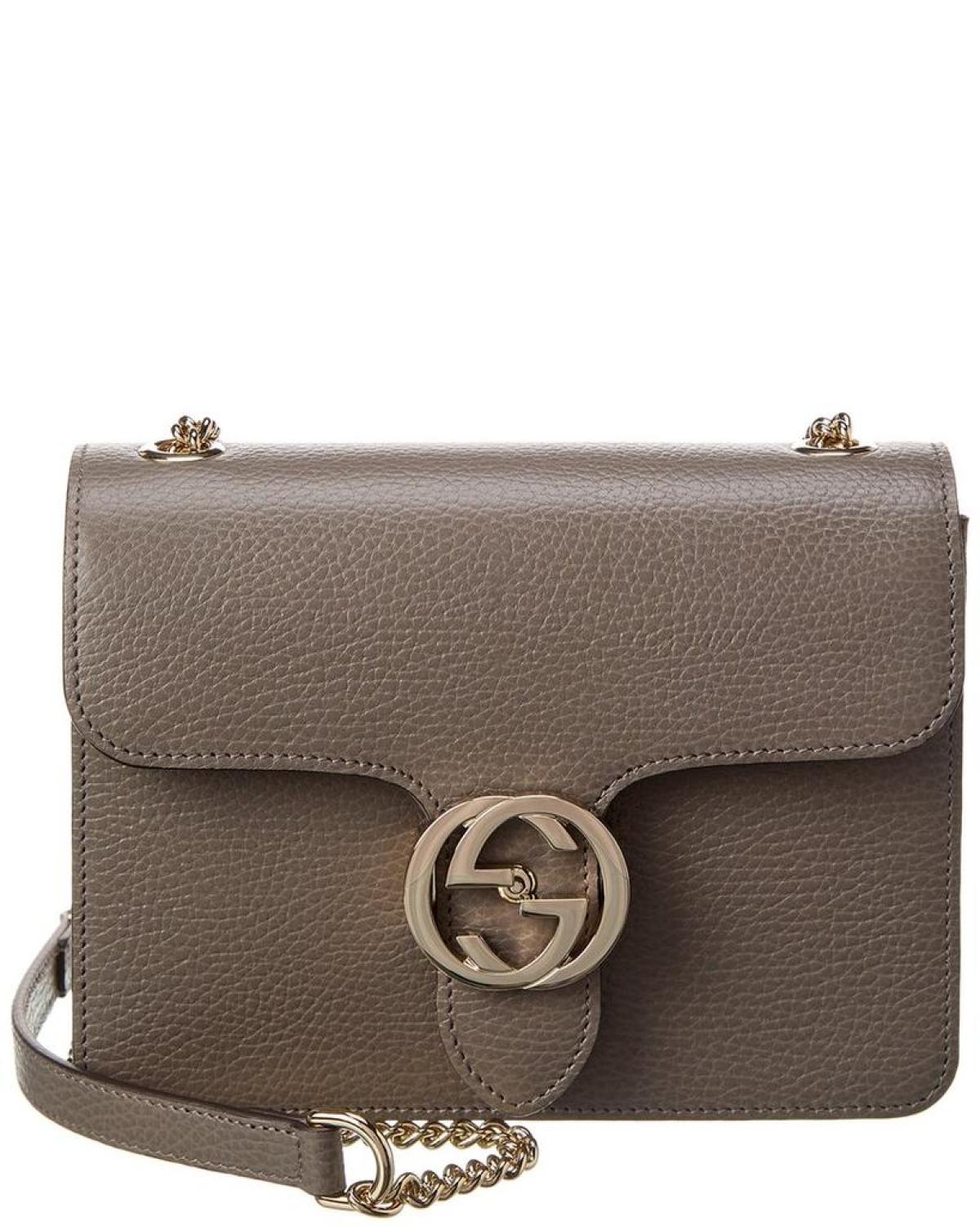 Gucci Interlocking G Small Leather Shoulder Bag