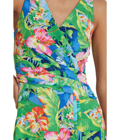 Floral Jersey Sleeveless Dress