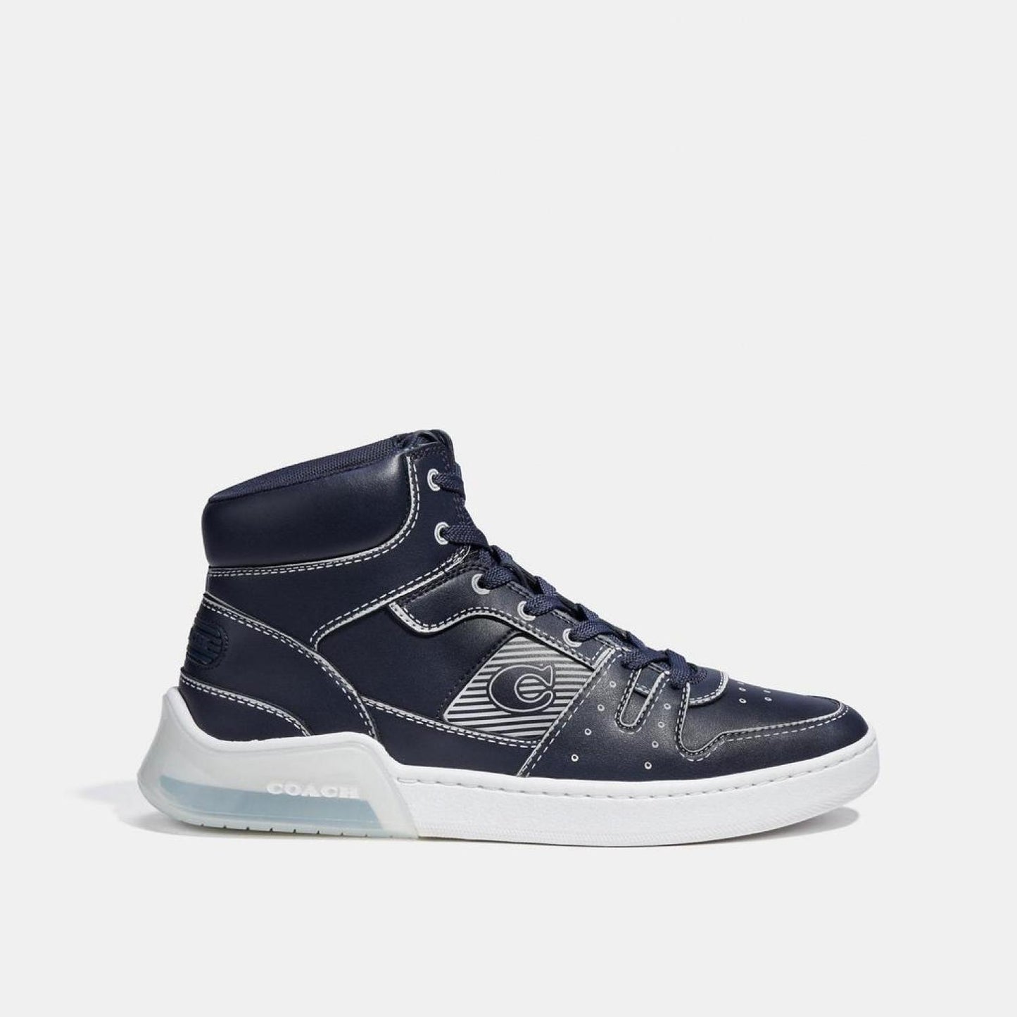 Coach Outlet Citysole High Top Sneaker With Trompe L'oeil