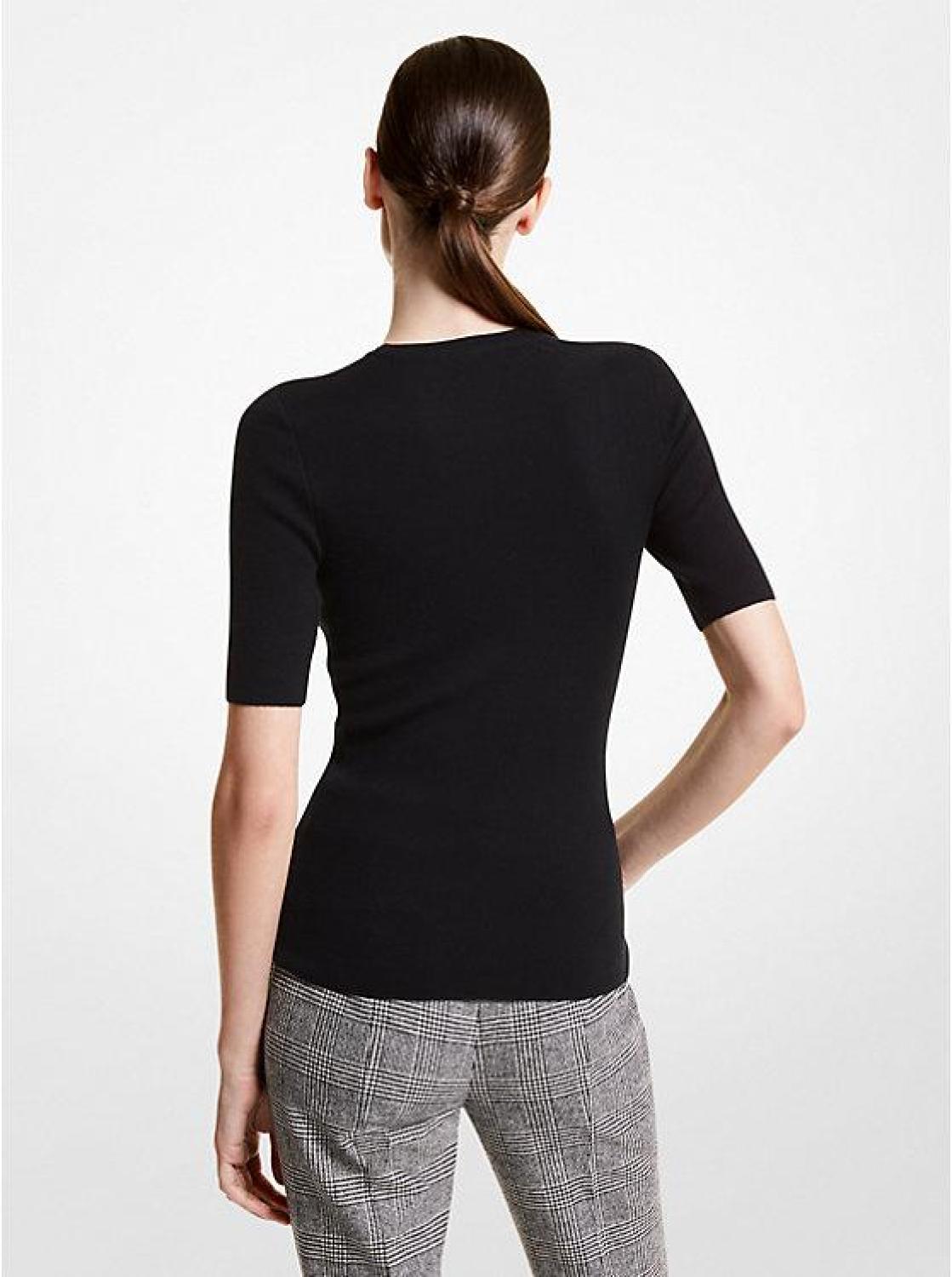 Cashmere Three-Quarter Sleeve Sweater