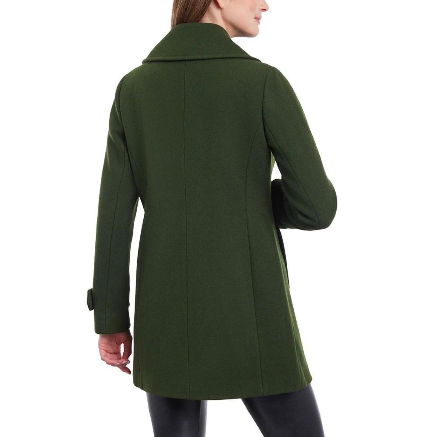 Women's Double-Breasted Notched-Collar Coat