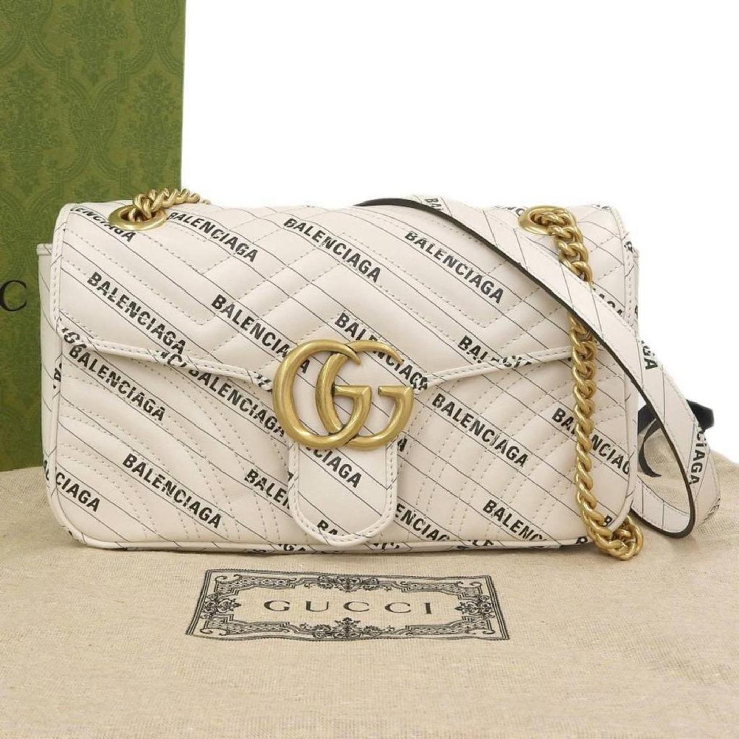 Gucci Gg Marmont Leather Shoulder Bag (Pre-Owned)