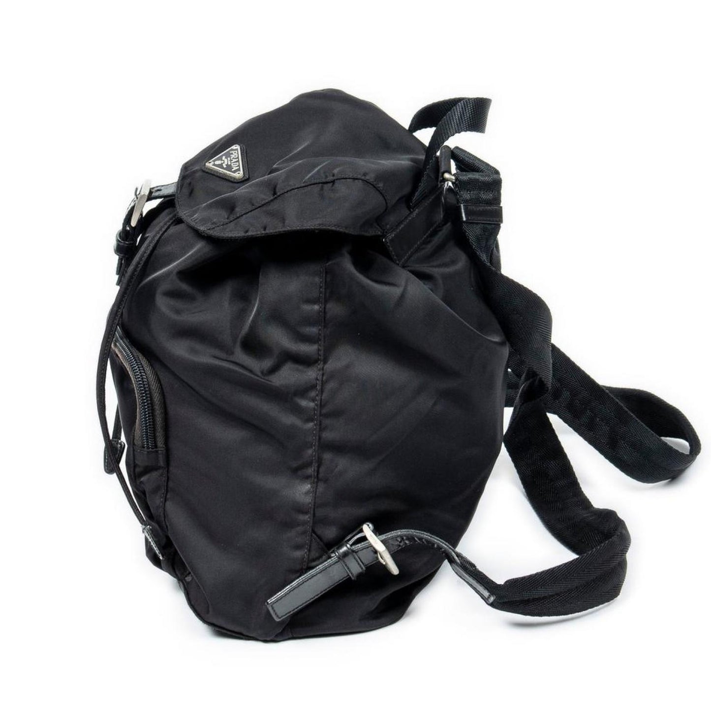 Flap Drawstring Backpack