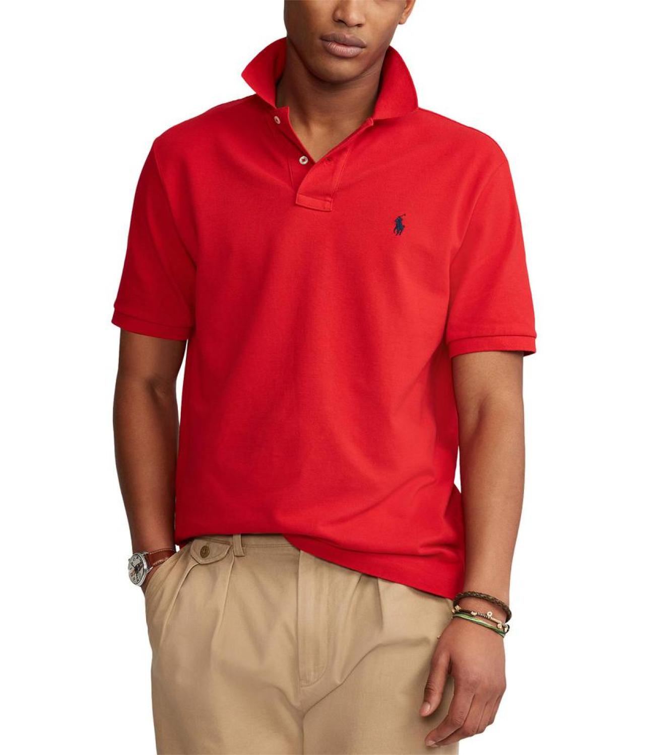 Classic Fit Mesh Polo