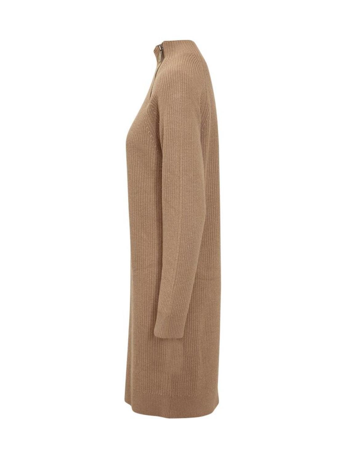 Michael Michael Kors Zip Detailed Long-Sleeved Dress