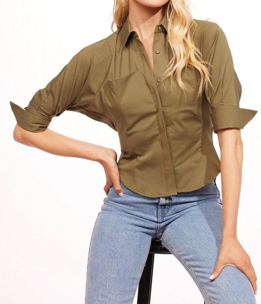 Sibella Shirt In Moss