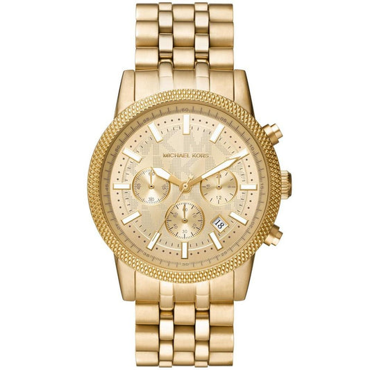 Men's Hutton Chronograph Gold-Tone Stainless Steel Bracelet Watch 43mm